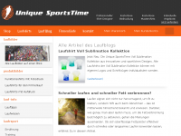 Screenshot des Blogs Laufblog Unique SportsTime