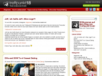 Screenshot des Blogs treffpunkt18-Blog