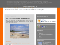 Screenshot des Blogs Bali-Tipps.de Blog