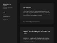 Screenshot des Blogs Blog mich am Arsch!