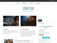 Screenshot des Blogs creet – Computer, Games und Technik