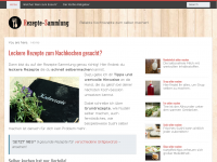 Screenshot des Blogs Rezepte Sammlung