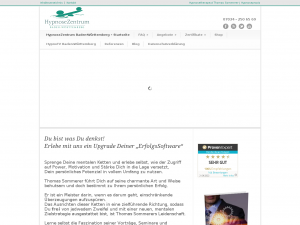 Screenshot des Blogs HypnoseZentrum Baden-Württemberg