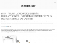 Screenshot des Blogs Lackschutzfolien und Autofolien Blog