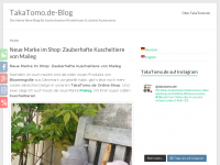 Screenshot des Blogs TakaTomo.de-Blog