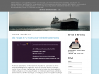 Screenshot des Blogs Schiffsbeteiligungen ohne Agio