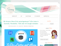 Screenshot des Blogs Susan Gottwald’s Blog und Portfolio