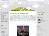 Screenshot des Blogs A Blog of Nature & Satisfaction