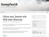 Screenshot des Blogs Dampfen 18 – Nie mehr rauchen, nur noch dampfen