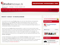 Screenshot des Blogs Drucker Test – Drucker Vergleich und Bestenliste