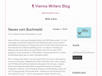 Screenshot des Blogs Vienna Writer’s Blog