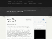 Screenshot des Blogs hochsensibelschaft