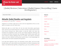 Screenshot des Blogs #Cause the Master said so