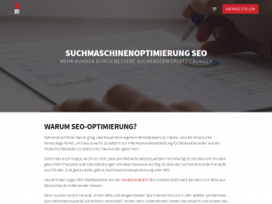 Screenshot des Blogs Seocontest2013
