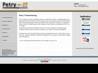 Screenshot des Blogs Petry-IT-Dienstleistung
