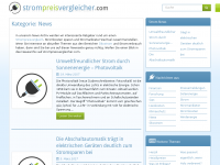 Screenshot des Blogs Strompreisvergleicher.com