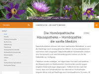 Screenshot des Blogs Die Homöopathische Hausapotheke
