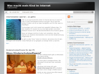 Screenshot des Blogs Was macht mein Kind im Internet