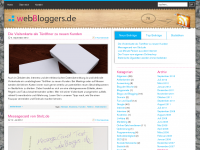 Screenshot des Blogs webBloggers.de
