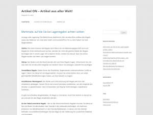 Screenshot des Blogs Artikel veröffentlichen