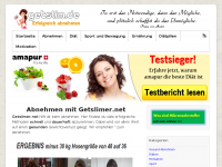 Screenshot des Blogs Getslim.de | Dein Abnehm Blog