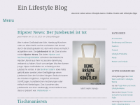 Screenshot des Blogs Noch ein Lifestyle Blog