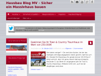 Screenshot des Blogs Hausbau Blog rund um´s Massivhaus bauen