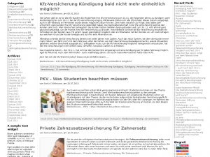 Screenshot des Blogs Versicherungsblog Verbraucherforum