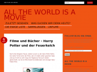 Screenshot des Blogs All The World Is A Movie