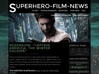 Screenshot des Blogs Superhero Film News