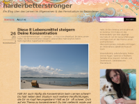 Screenshot des Blogs harderbetterstronger – im Alleingang zum Abi