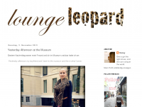 Screenshot des Blogs lounge leopard