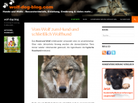 Screenshot des Blogs Tschechoslowakischer Wolfshund bittet zum Tanz!