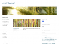 Screenshot des Blogs Auszeitmangel