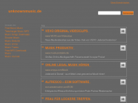 Screenshot des Blogs unknown music