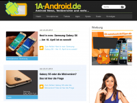 Screenshot des Blogs 1a-android.de