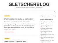 Screenshot des Blogs Gletscherblog