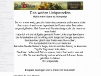 Screenshot des Blogs linkparadies