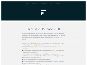 Screenshot des Blogs Frontand