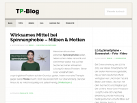 Screenshot des Blogs TP-Blog