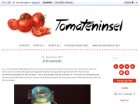Screenshot des Blogs Tomateninsel