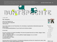 Screenshot des Blogs Buntspechte