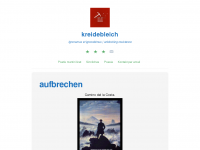Screenshot des Blogs kreidebleich