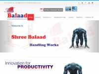 Screenshot des Blogs SHREE BALAAD HANDLING WORKS : Manufacturer of Material Handling Equipments, Material Handling Equipm
