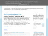 Screenshot des Blogs Toysrus Gutschein