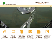 Screenshot des Blogs Data Recovery