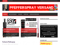 Screenshot des Blogs Pfefferspray-Versand.de Security Blog