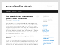 Screenshot des Blogs webhosting-infos.de
