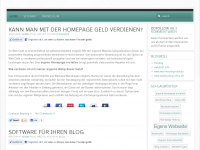 Screenshot des Blogs homepage-hosting-blog.de