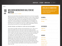 Screenshot des Blogs webhosting-informations.de